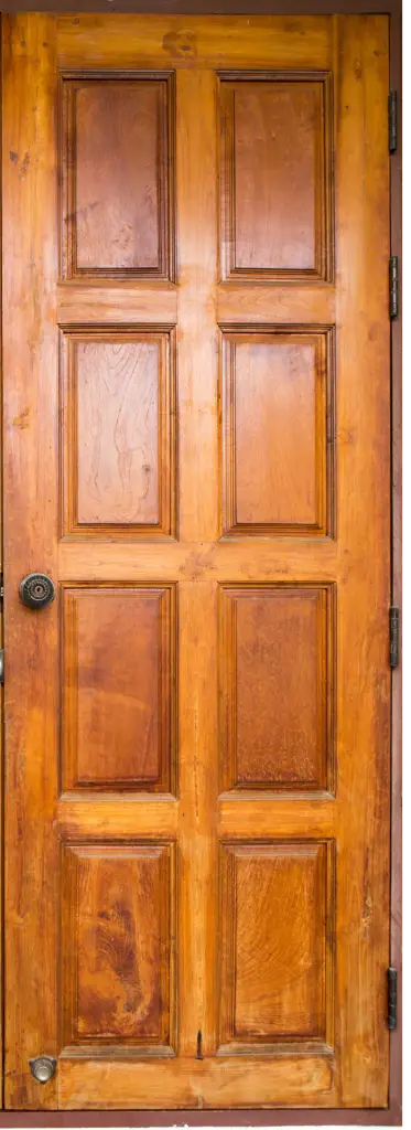 Solid Wood Front Door natural brown old and expensive
