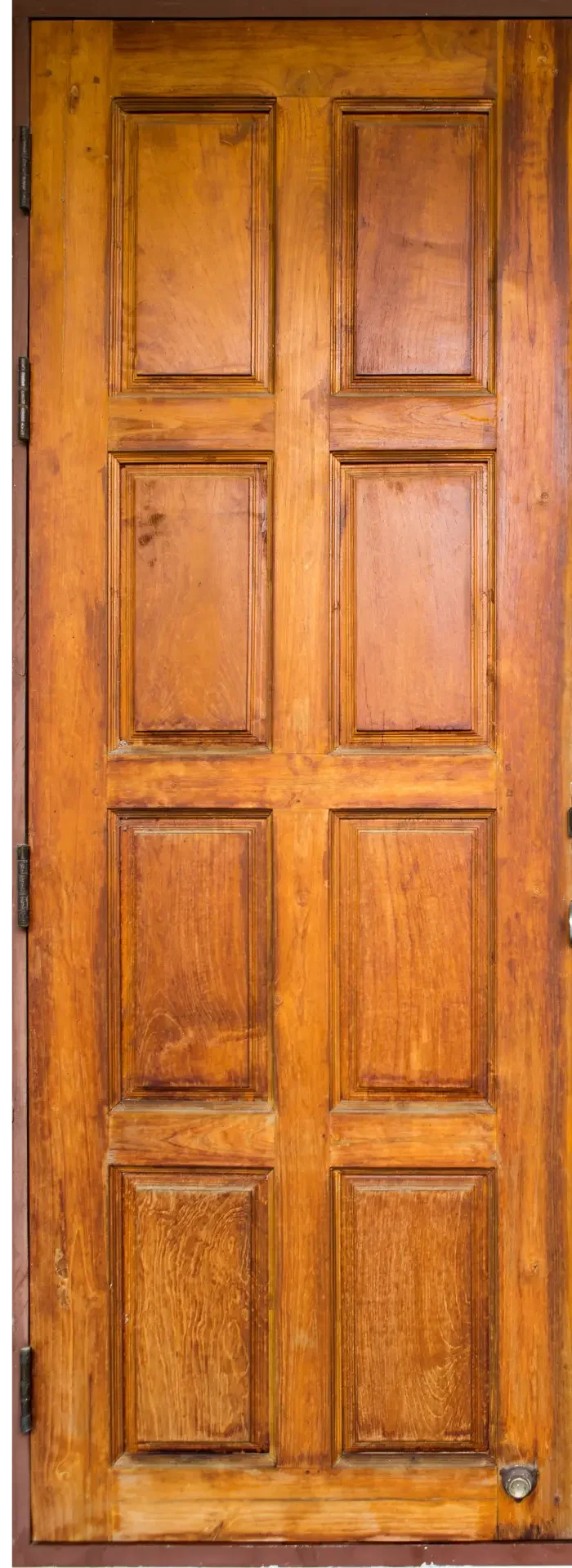 Solid Wood Front Door multi panel mid century modern high quality and luxurious looking